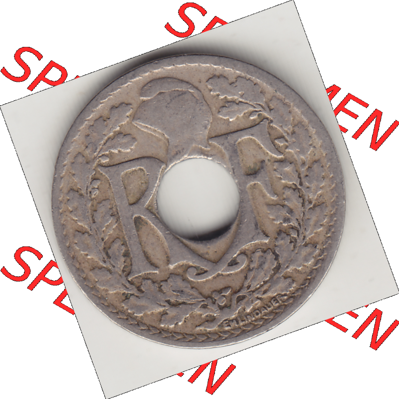 Münze Frankreich Umlaufmünzen Sammlung in PNG 1917-1938, 10 Centimes - Cmes 1925 (1) - Digitales Münzen-Bildmaterial einer französischen Francs Münze aus Frankreich... Sammlung