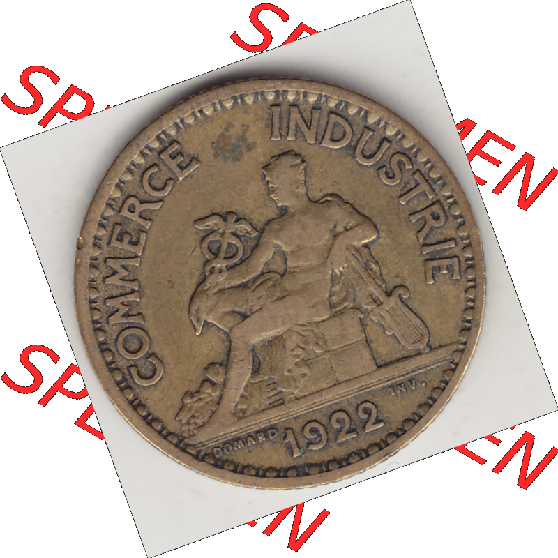 Münze Frankreich Umlaufmünzen Sammlung in PNG 1922-1927, 1 Franken, BON POUR One Franc, 1922-1 CHAMBRES DE COMMERCE DE FRANCE (1) - Digitales Münzen-Bildmaterial... Sammlung