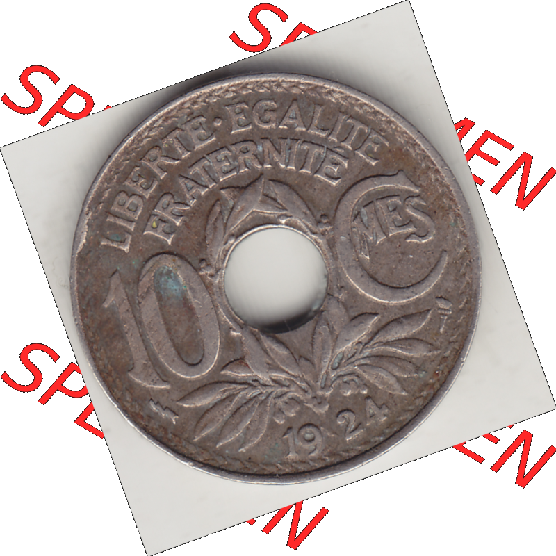 Münze Frankreich Umlaufmünzen Sammlung in PNG 1917-1938, 10 Centimes, 10 CMES EGALITÉ FRATERNITÉ LIBERTÉ 1924-2 (2) - Digitales Münzen-Bildmaterial... Sammlung