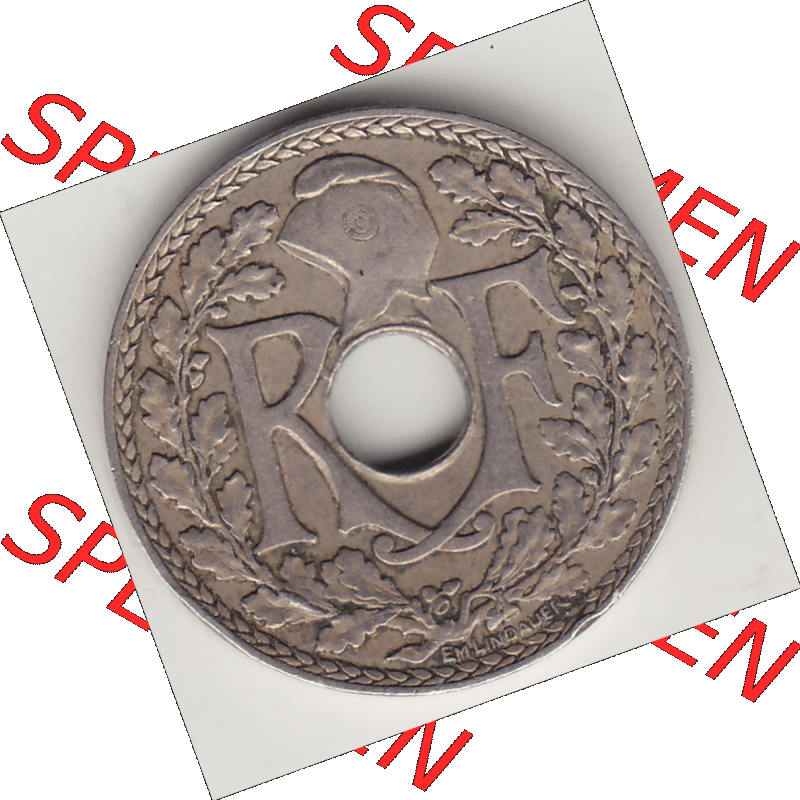 Münze Frankreich Umlaufmünzen Sammlung in PNG 1917-1938, 10 Centimes - Cmes 1936 (1) - Digitales Münzen-Bildmaterial einer französischen Francs Münze aus Frankreich... Sammlung