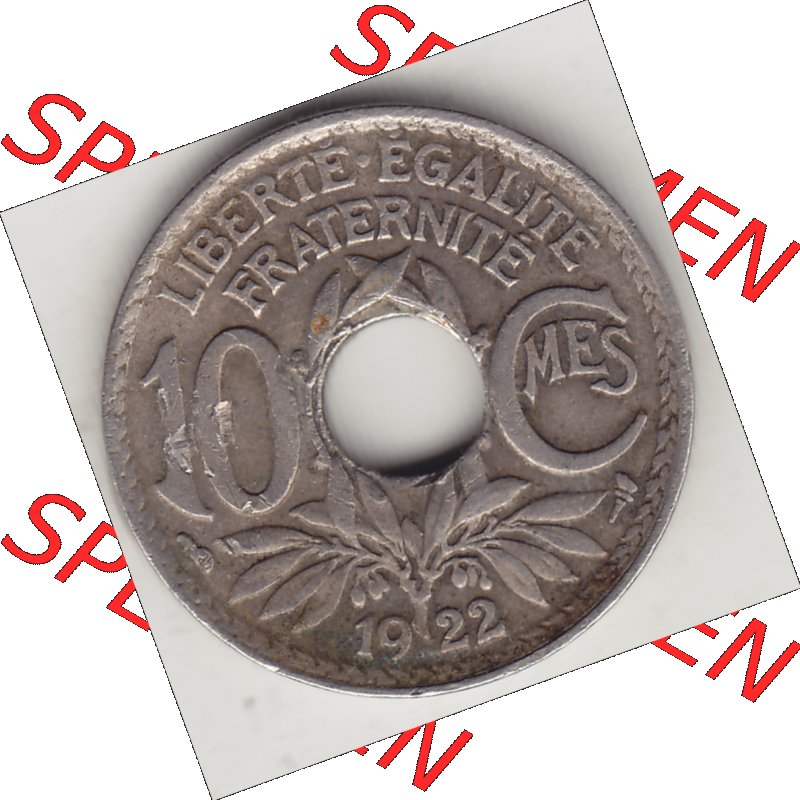 Münze Frankreich Umlaufmünzen Sammlung in PNG 1917-1938, 10 Centimes, 10 CMES EGALITÉ FRATERNITÉ LIBERTÉ 1922-2 (2) - Digitales Münzen-Bildmaterial... Sammlung
