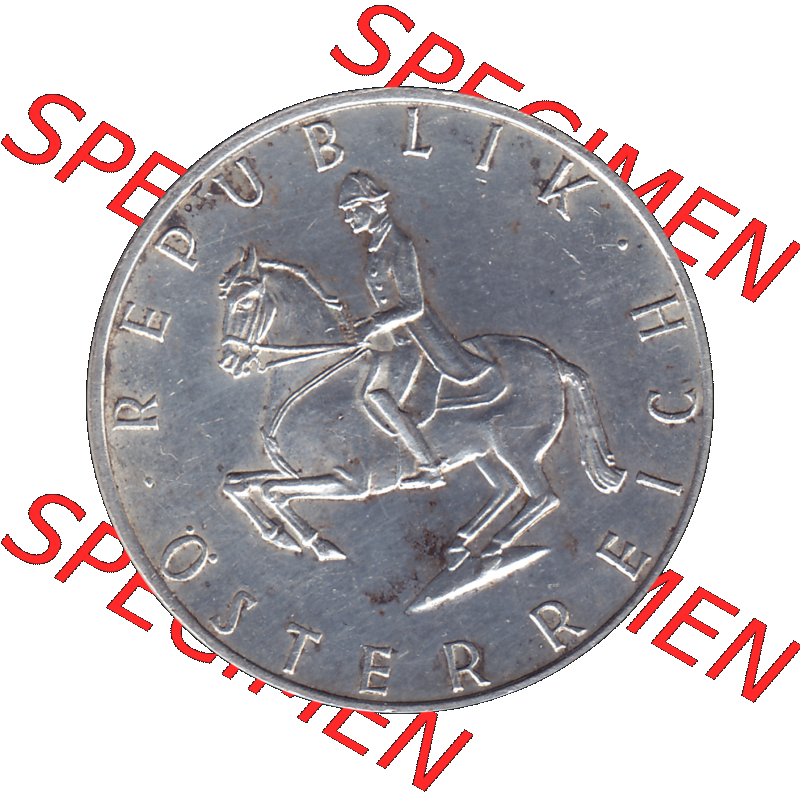 Alte Münze 5 / Fünf Schilling Österreich in original Farbgebung von Scanner transparenten PNG 1960-1968, 5 Fünf Schilling 1967-01, 5,20 Gramm 640er Silber,... Sammlung