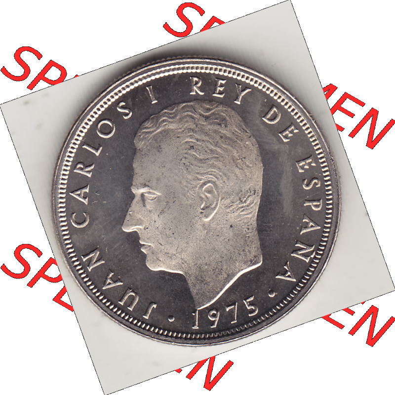 Münze Spanien / España Umlaufmünzen Sammlung in PNG 1975-1980, 5 PTAS Peseten, 1977-1 (1) - Digitales Münzen-Bildmaterial einer spanischen Münze aus... Sammlung