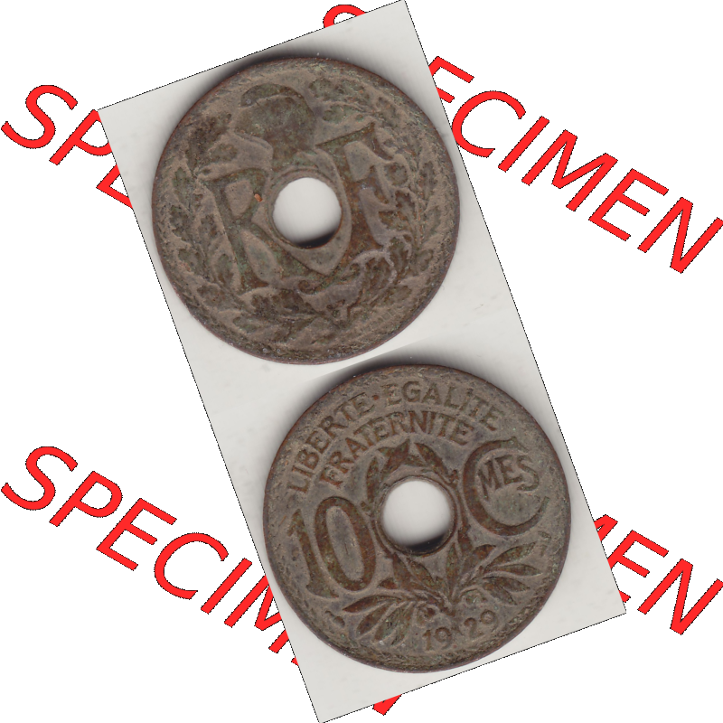 Münze Frankreich Umlaufmünzen Sammlung in PNG 1917-1938, 10 Centimes, 10 CMES EGALITÉ FRATERNITÉ LIBERTÉ 1929-1 (4) - Digitales Münzen-Bildmaterial... Sammlung