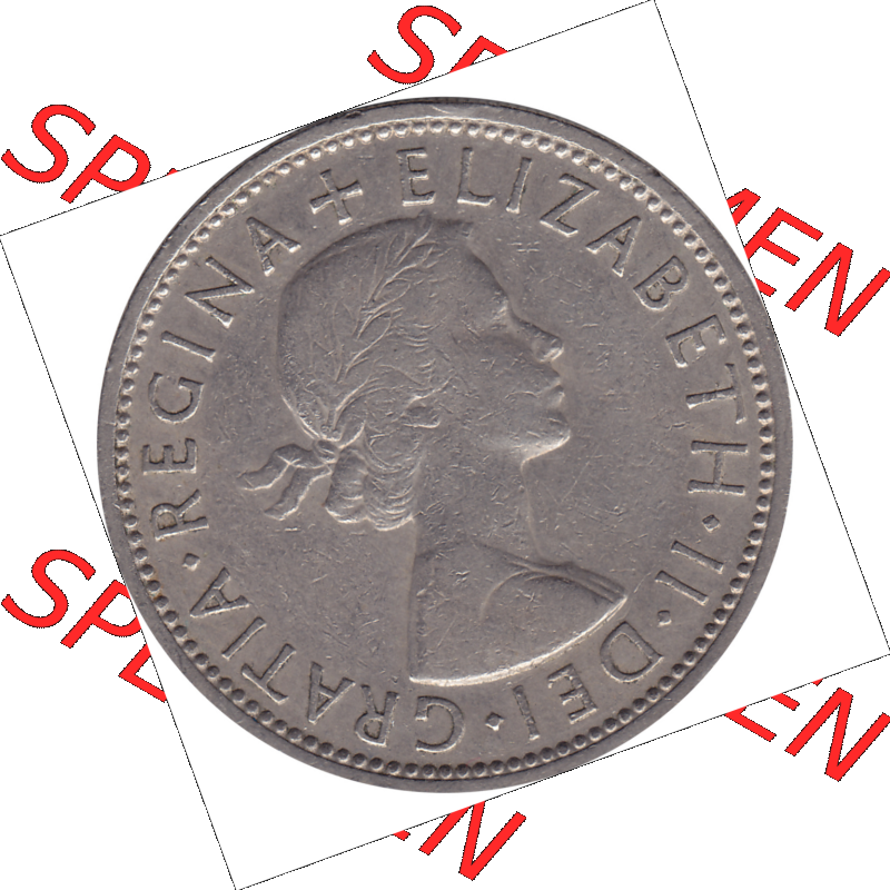 Münzen Großbritannien Umlaufmünzen Sammlung in PNG Großbritannien 1954-1970, 2 Schilling-Florin, Two Shillings, 1965-01 ELIZABETH II DEI GRATIA REGINA (5)... Sammlung