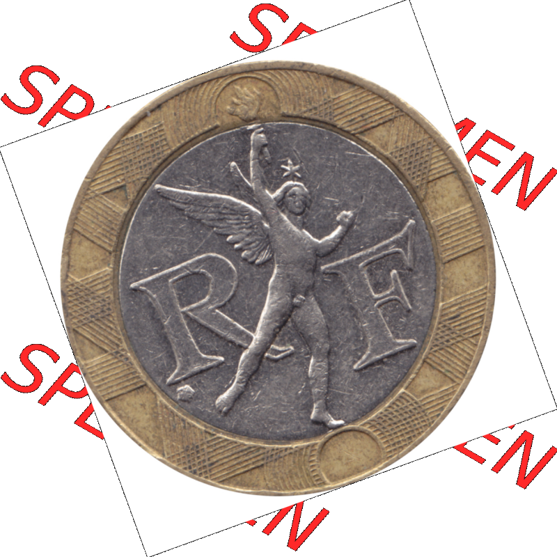 Münze Frankreich Umlaufmünzen Sammlung in PNG 1991-1991, 10 Francs-01 1991-01 (6) - Digitales Münzen-Bildmaterial einer französischen Francs Münze aus Frankreich... Sammlung