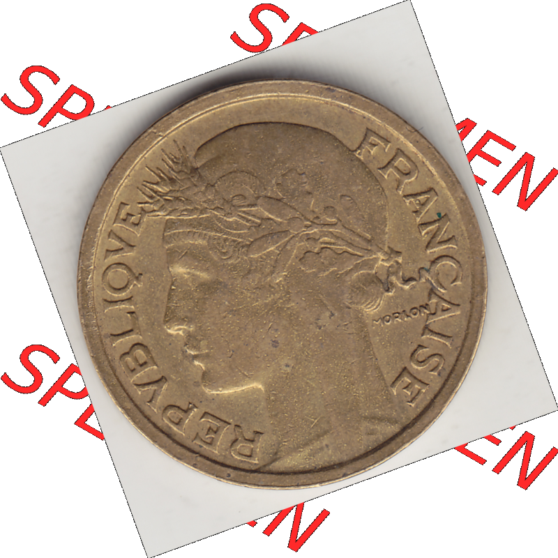 Münze Frankreich Umlaufmünzen Sammlung in PNG 1931-1941, 1 Franken, 1 Franc, 1939-1 LIBERTE EGALITE FRATERNITE (1) - Digitales Münzen-Bildmaterial einer französischen... Sammlung
