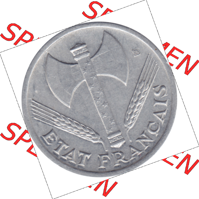 Münze Frankreich Umlaufmünzen Sammlung in PNG 1942-1944, 50 Centimes, Cent 1942-01 (6) - Digitales Münzen-Bildmaterial einer französischen Francs Münze aus... Sammlung