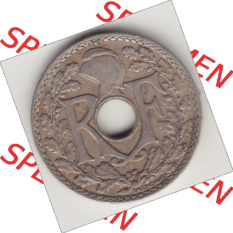 Münze Frankreich Umlaufmünzen Sammlung in PNG 1917-1938, 10 Centimes - Cmes 1935-2 (1) - Digitales Münzen-Bildmaterial einer französischen Francs Münze aus Frankreich... Sammlung