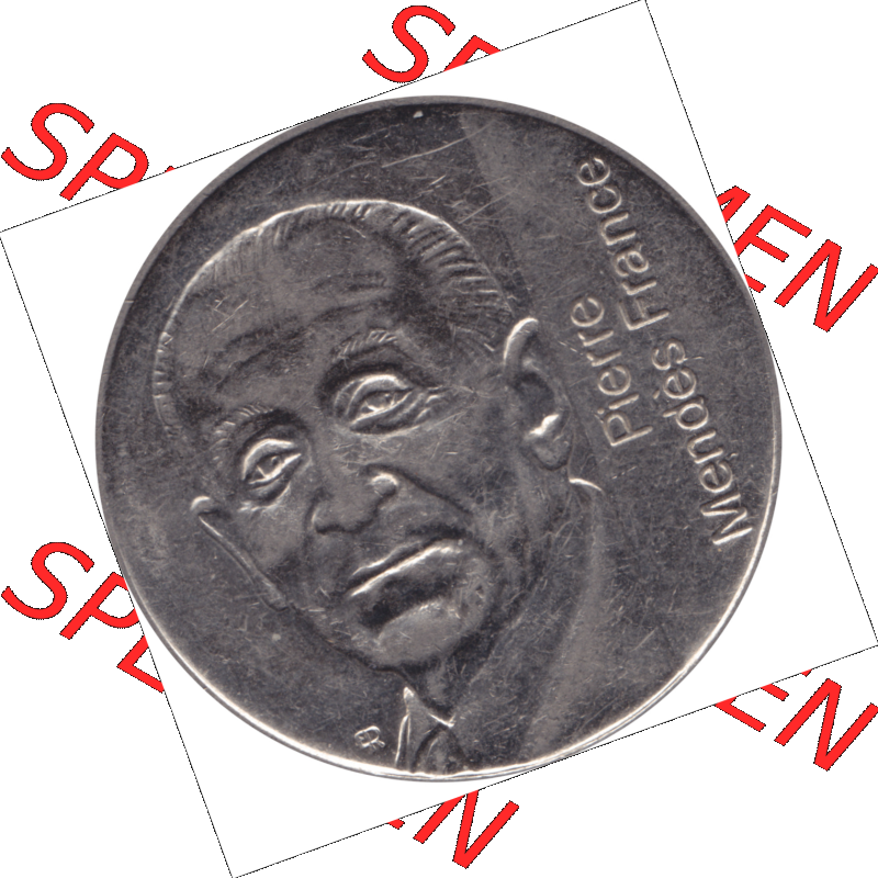 Münze Frankreich Umlaufmünzen Sammlung in PNG 1992-1992, 5 Francs Franken in Nickel 1992-01 (6) - Digitales Münzen-Bildmaterial einer französischen Francs Münze... Sammlung
