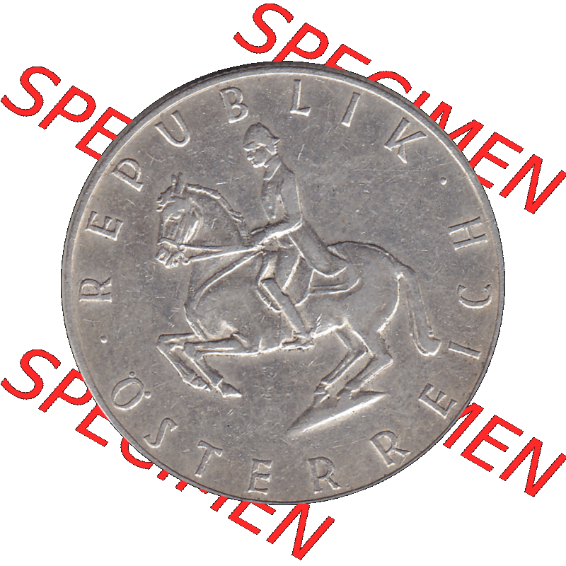 Alte Münze 5 / Fünf Schilling Österreich in original Farbgebung von Scanner transparenten PNG 1960-1968, 5 Fünf Schilling 1960-02, 5,20 Gramm 640er Silber,... Sammlung