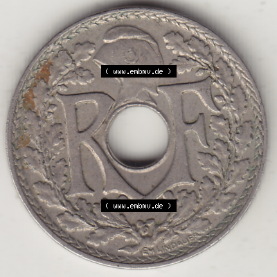 Münze Frankreich Umlaufmünzen Sammlung in PNG 1917-1938, 10 Centimes, RF - Frankreich 10 CMES EGALITÉ FRATERNITÉ LIBERTÉ 1922-2 (1) - Digitales Münzen-Bildmaterial... Sammlung