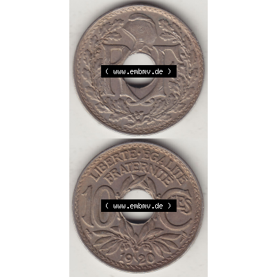 Münze Frankreich Umlaufmünzen Sammlung in PNG 1917-1938, 10 Centimes, 10 CMES EGALITÉ FRATERNITÉ LIBERTÉ 1920-2 (4) - Digitales Münzen-Bildmaterial... Sammlung
