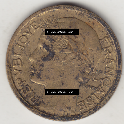 Münze Frankreich Umlaufmünzen Sammlung in PNG 1931-1941, 1 Franken, 1 Franc, 1941-1 LIBERTE EGALITE FRATERNITE (1) - Digitales Münzen-Bildmaterial einer französischen... Sammlung
