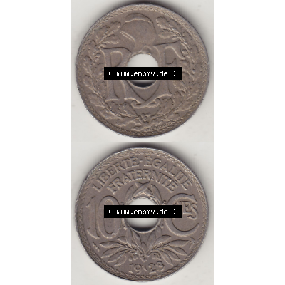 Münze Frankreich Umlaufmünzen Sammlung in PNG 1917-1938, 10 Centimes, RF - Frankreich 10 CMES EGALITÉ FRATERNITÉ LIBERTÉ 1923-1 (4) - Digitales Münzen-Bildmaterial... Sammlung