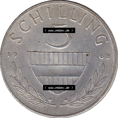 Alte Münze 5 / Fünf Schilling Österreich in original Farbgebung von Scanner transparenten PNG 1960-1968, 5 Fünf Schilling 1965-01, 5,20 Gramm 640er Silber,... Sammlung