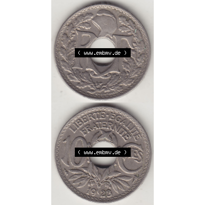 Münze Frankreich Umlaufmünzen Sammlung in PNG 1917-1938, 10 Centimes, 10 CMES EGALITÉ FRATERNITÉ LIBERTÉ 1923-1 (4) - Digitales Münzen-Bildmaterial... Sammlung