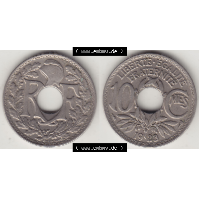 Münze Frankreich Umlaufmünzen Sammlung in PNG 1917-1938, 10 Centimes, 10 CMES EGALITÉ FRATERNITÉ LIBERTÉ 1923-1 (3) - Digitales Münzen-Bildmaterial... Sammlung