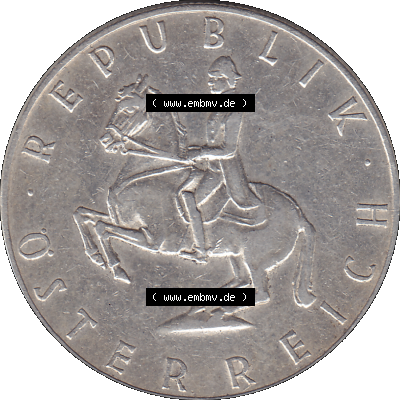 Alte Münze 5 / Fünf Schilling Österreich in original Farbgebung von Scanner transparenten PNG 1960-1968, 5 Fünf Schilling 1960-02, 5,20 Gramm 640er Silber,... Sammlung