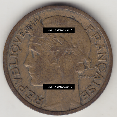 Münze Frankreich Umlaufmünzen Sammlung in PNG 1931-1941, 2 Franken 1932-1 LIBERTE EGALITE FRATERNITE (1) - Digitales Münzen-Bildmaterial einer französischen Francs Münze... Sammlung