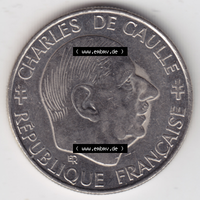 Münze Frankreich Umlaufmünzen Sammlung in PNG 1988-1988, 1 Francs, Franken 1988 (2) - Digitales Münzen-Bildmaterial einer französischen Francs Münze aus Frankreich... Sammlung