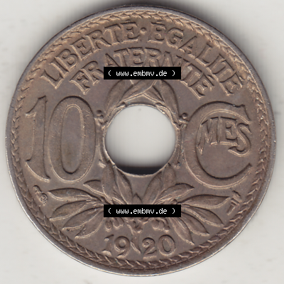 Münze Frankreich Umlaufmünzen Sammlung in PNG 1917-1938, 10 Centimes, 10 CMES EGALITÉ FRATERNITÉ LIBERTÉ 1920-2 (2) - Digitales Münzen-Bildmaterial... Sammlung