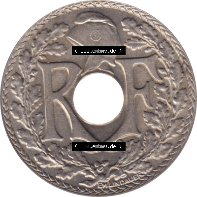 Münze Frankreich Umlaufmünzen Sammlung in PNG 1938-1939, 10 Centimes, Cent 1939-01 (6) - Digitales Münzen-Bildmaterial einer französischen Francs Münze aus... Sammlung