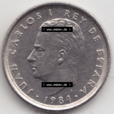 Münze Spanien / España Umlaufmünzen Sammlung in PNG 1984-1984, 10 Peseten 1984 (2) - Digitales Münzen-Bildmaterial einer spanischen Münze aus Spanien in farbige... Sammlung