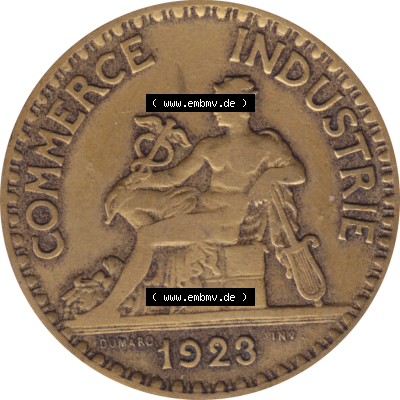 Münze Frankreich Umlaufmünzen Sammlung in PNG 1920-1927, 2 Francs, Franken 1923-01 (6) - Digitales Münzen-Bildmaterial einer französischen Francs Münze aus... Sammlung