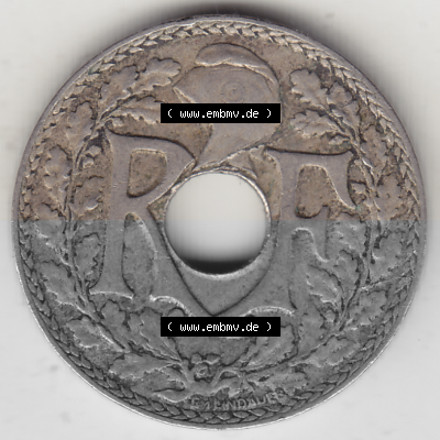Münze Frankreich Umlaufmünzen Sammlung in PNG 1917-1938, 10 Centimes, 10 CMES EGALITÉ FRATERNITÉ LIBERTÉ 1919 (Stück 1)... Sammlung