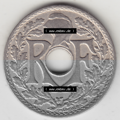 Münze Frankreich Umlaufmünzen Sammlung in PNG 1917-1937, 25 Cmes, Centimes 1924 (Stück 1) LIBERTE EGALITE FRATERNITE (1) -... Sammlung