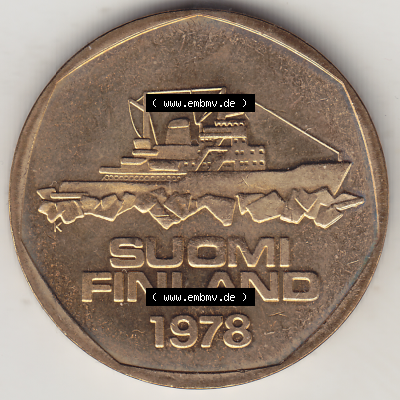 Münze Finnland / SUOMI Umlaufmünzen Sammlung in PNG 1972-1978, 5 finnische Mark, Markkaa, 1978 (Stück 1) (1) - Digital Münzen-Bildmaterial... Sammlung