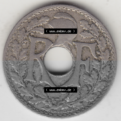 Münze Frankreich Umlaufmünzen Sammlung in PNG 1917-1938, 10 Centimes, 10 CMES EGALITÉ FRATERNITÉ LIBERTÉ 1920 (Stück 1)... Sammlung