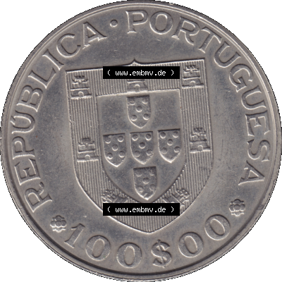 'Alte Gedenkmünze aus Portugal als PNG-Grafik 1982, 100 Escudos, Ano Internacional, do Deficiente,. Vorderseite der Gedenkmünze... Sammlung