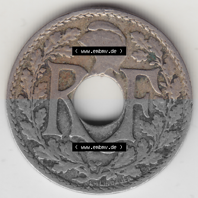 Münze Frankreich Umlaufmünzen Sammlung in PNG 1917-1938, 10 Centimes - Cmes 1920 (1) - Digitales Münzen-Bildmaterial einer... Sammlung