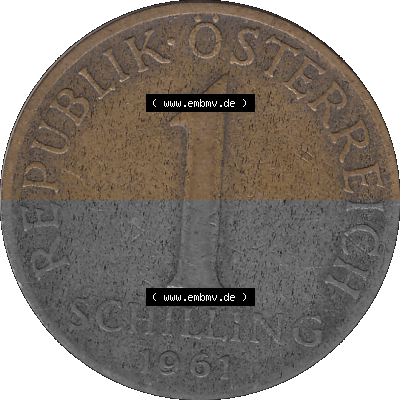 Österreich 1 / Ein Schilling 1959-2001, 1 Schilling 1961 (Stück 1) Sammlung