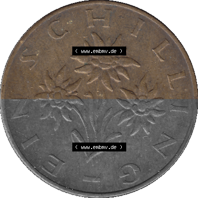 Österreich 1 / Ein Schilling 1959-2001, 1 Schilling 1975 (Stück 1) Sammlung