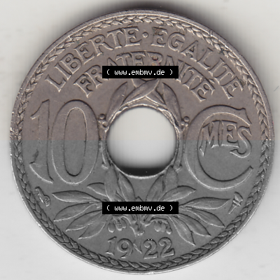Münze Frankreich Umlaufmünzen Sammlung in PNG 1917-1938, 10 Centimes, RF - Frankreich 10 CMES EGALITÉ FRATERNITÉ LIBERTÉ... Sammlung