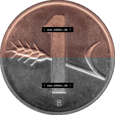 KMS Schweiz in original Farbgebung vom Scanner transparenten PNG 1948-2006, 1 Rappen 2003 Sammlung