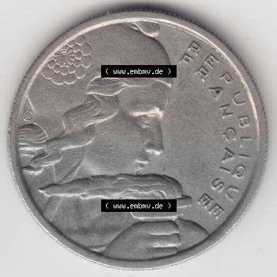 Münze Frankreich Umlaufmünzen Sammlung in PNG 1954-1958; 100 Francs, Franken Typ I. 1955 (2) - Digitales Münzen-Bildmaterial... Sammlung
