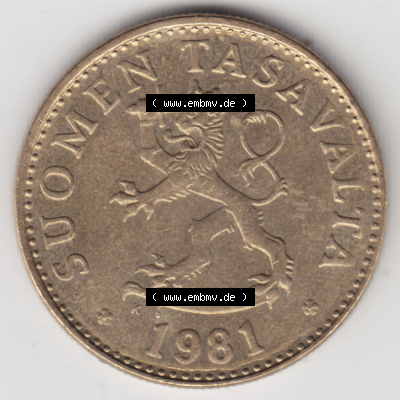 Münze Finnland / SUOMI Umlaufmünzen Sammlung in PNG 1963-1990, 50 Penniä (2) - Digital Münzen-Bildmaterial einer Münze aus... Sammlung