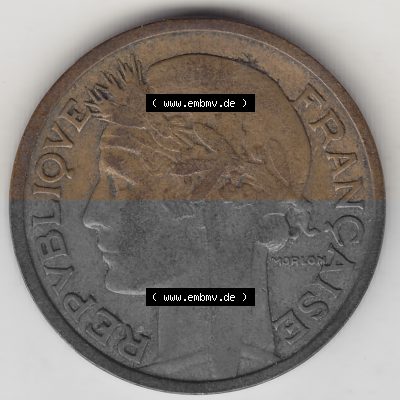 Münze Frankreich Umlaufmünzen Sammlung in PNG 1931-1941, 2 Franken 1932 (Stück 1) LIBERTE EGALITE FRATERNITE (1) - Digitales... Sammlung