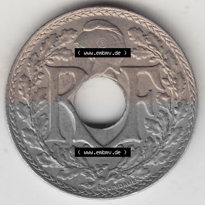 Münze Frankreich Umlaufmünzen Sammlung in PNG 1917-1938, 10 Centimes, RF - Frankreich 10 CMES EGALITÉ FRATERNITÉ LIBERTÉ... Sammlung