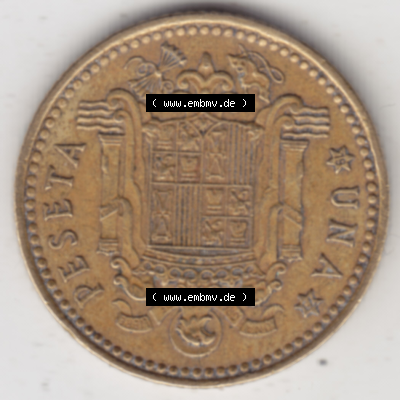 Münze Spanien / España Umlaufmünzen Sammlung in PNG 1966-1966, 1 Peseta, Pesete (1) - Digitales Münzen-Bildmaterial einer... Sammlung