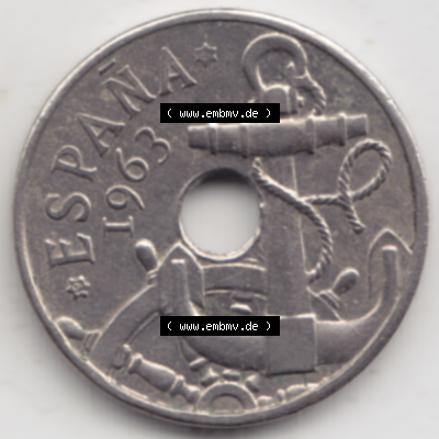 Münze Spanien / España Umlaufmünzen Sammlung in PNG 1949-1963, 50 Centimos (2) - Digitales Münzen-Bildmaterial einer spanischen... Sammlung