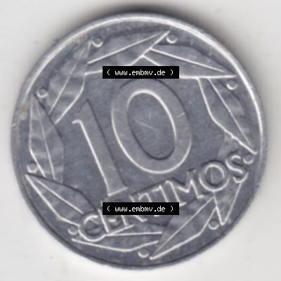Münze Spanien / España Umlaufmünzen Sammlung in PNG 1959-1959, 10 Centimos 1959 (1) - Digitales Münzen-Bildmaterial einer... Sammlung