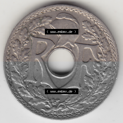 Münze Frankreich Umlaufmünzen Sammlung in PNG 1917-1938, 10 Centimes - Cmes 1938 (1) - Digitales Münzen-Bildmaterial einer... Sammlung