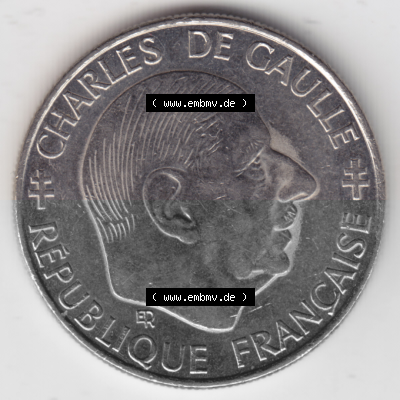 Münze Frankreich Umlaufmünzen Sammlung in PNG 1988-1988, 1 Francs, Franken 1988 (2) - Digitales Münzen-Bildmaterial einer französischen... Sammlung