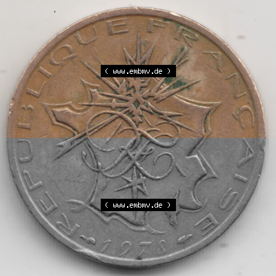 Münze Frankreich Umlaufmünzen Sammlung in PNG 1974-1987, 10 Franken-Francs 1978 III. (2) - Digitales Münzen-Bildmaterial einer... Sammlung