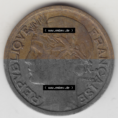 Münze Frankreich Umlaufmünzen Sammlung in PNG 1931-1941, 1 Franken, 1 Franc, 1937 (Stück 1) LIBERTE EGALITE FRATERNITE (1)... Sammlung